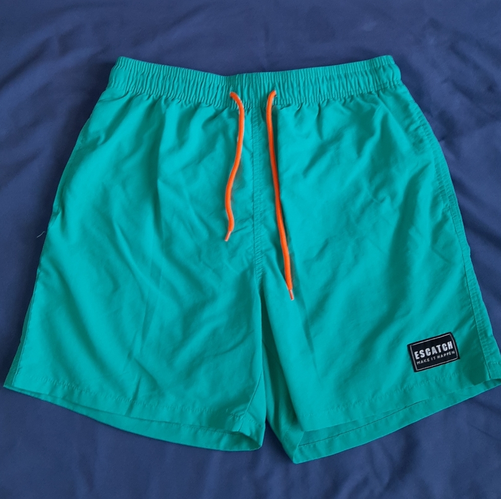 ESCATCH - Beach Shorts/Swim Trunk with Pockets for men - Size tag: XL*